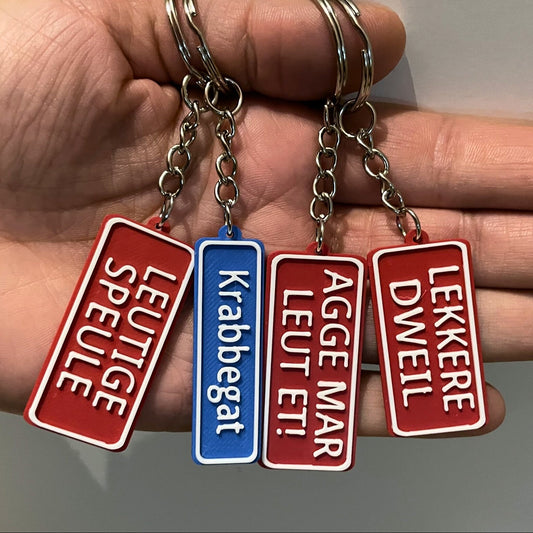 Vastenavend Sleutelhanger Agge mar leut et! – Uniek