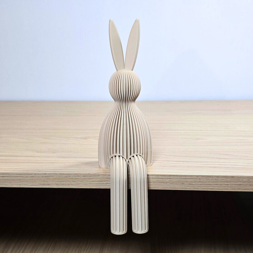 Zittende Paashaas – minimalistische paasdecoratie