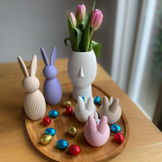 Paashaas met staart – minimalistische paasdecoratie