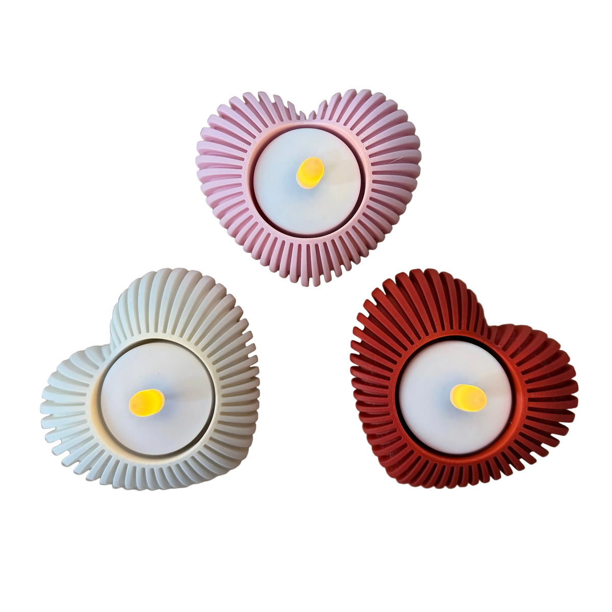 Set Hartjes LED Waxinelichthouders