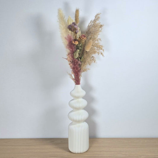 Elegante Vaas - Moderne Vaas met Strakke Lijnen voor Droogbloemen