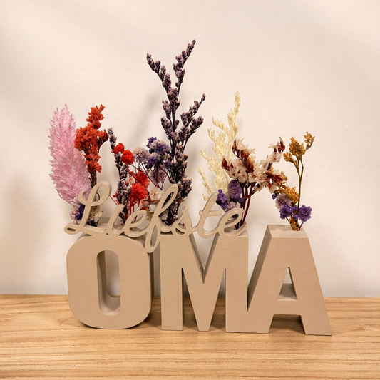 Voor de liefste oma - droogbloemen