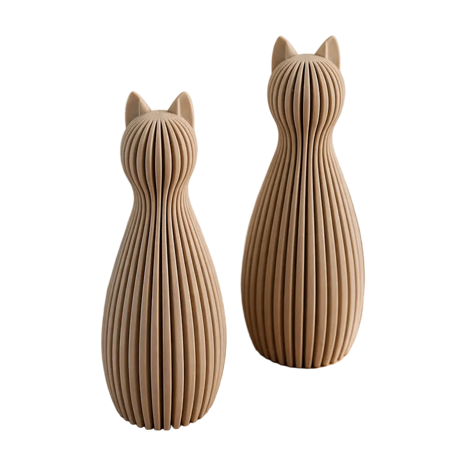 Kattenbeeldje Groot & Klein