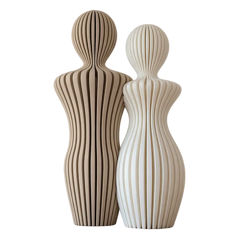 Modern_koppel_beeld_minimalistisch_liefdesbeeldje_beige_wit_