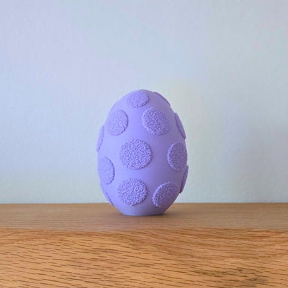 Paasei Fuzzy Dots - Vrolijke Paasdecoratie