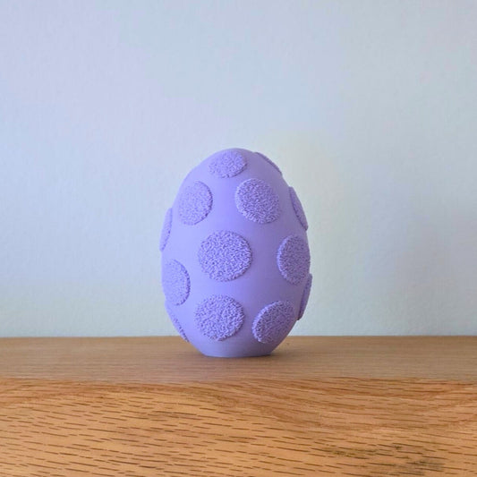 Paasei Fuzzy Dots - Vrolijke Paasdecoratie