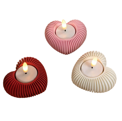 Set Hartjes LED Waxinelichthouders