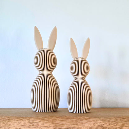Set Paashaas met oren – minimalistische paasdecoratie