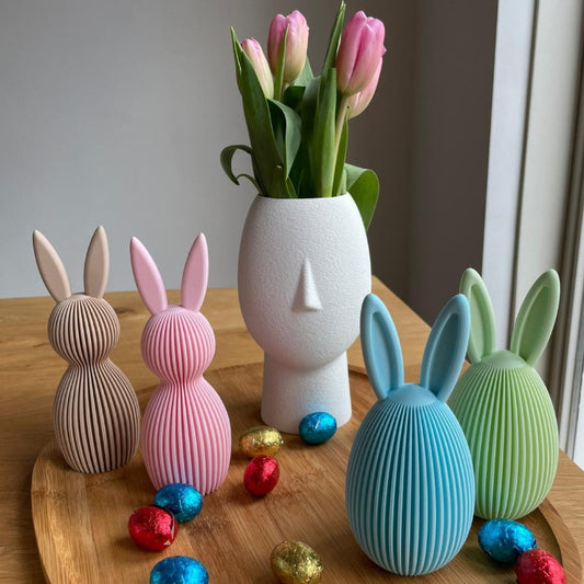 Paashaas met oren – minimalistische paasdecoratie