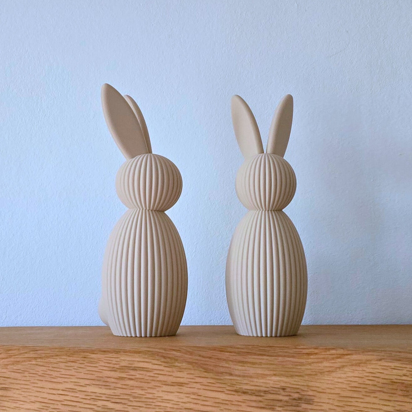 Set Paashaas met staart – minimalistische paasdecoratie