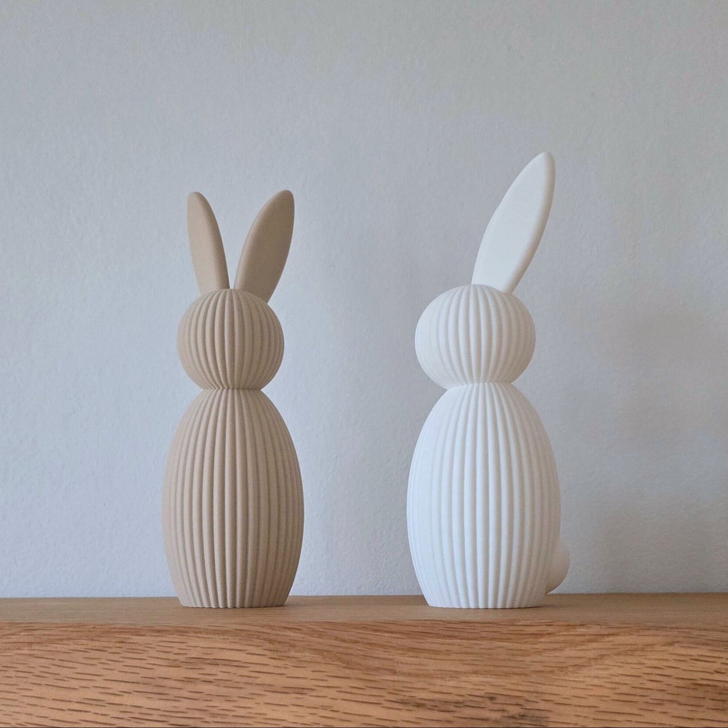 Set Paashaas met staart – minimalistische paasdecoratie