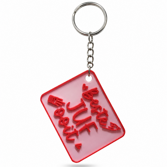 Sleutelhanger Beste Juf Ooit & Beste Meester Ooit – Cadeau Einde Schooljaar