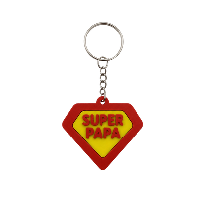 Sleutelhanger Super Papa | Cadeau voor Vaderdag, Verjaardag & Meer