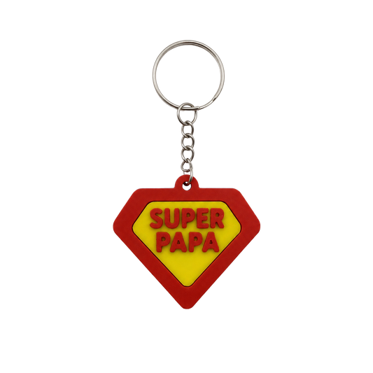 Sleutelhanger Super Papa | Cadeau voor Vaderdag, Verjaardag & Meer