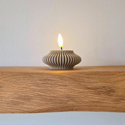 Stijlvolle waxinelichthouder Stripe – voor LED-waxinelichtjes