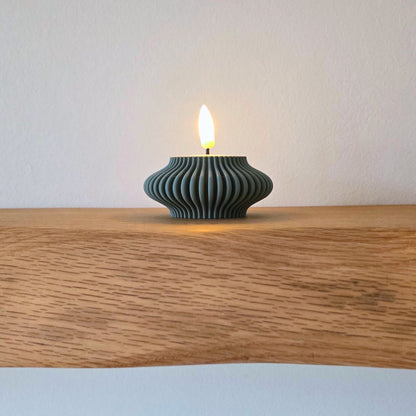 Stijlvolle waxinelichthouder Stripe – voor LED-waxinelichtjes