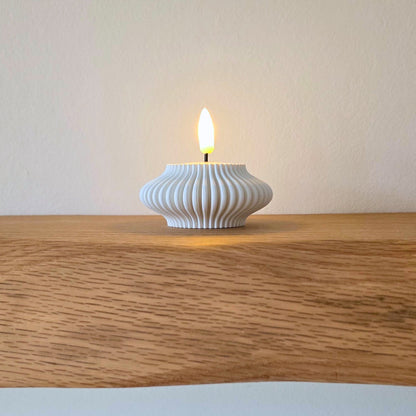 Stijlvolle waxinelichthouder Stripe – voor LED-waxinelichtjes