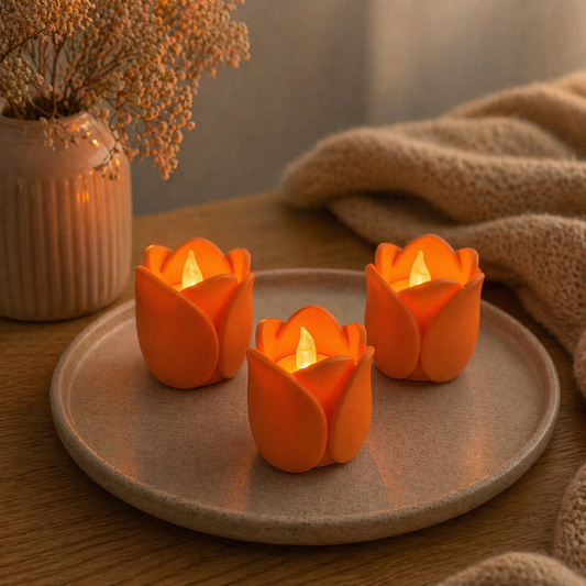 Tulp LED Waxinelichthouder