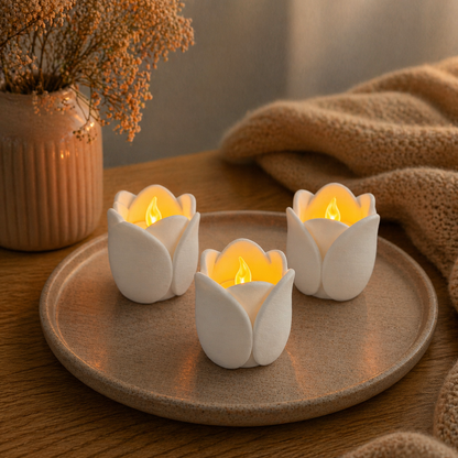 Tulp LED Waxinelichthouder