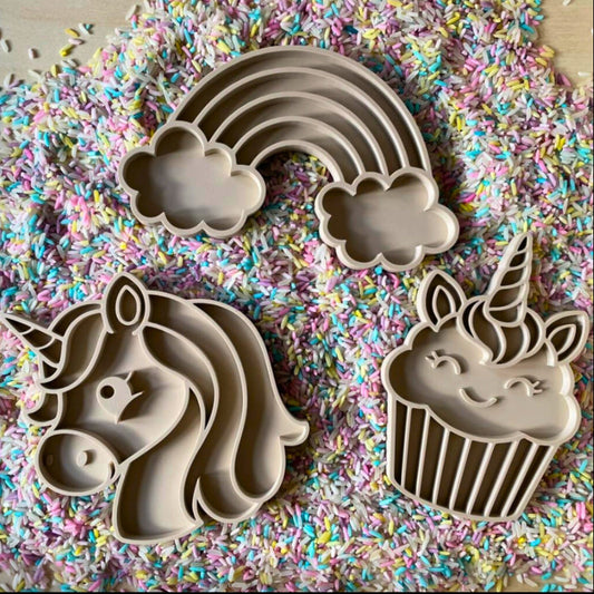 Unicorn vulvorm set  – sensorisch speelgoed