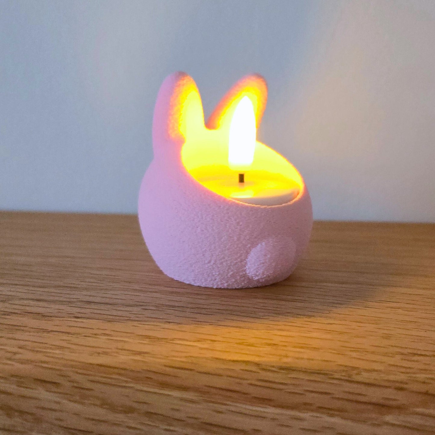 Waxinelichthouder met Paashaas-oren – voor LED-waxinelichtjes