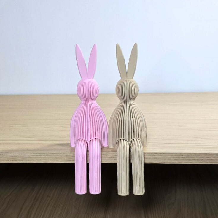 Zittende Paashaas – minimalistische paasdecoratie
