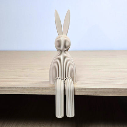 Zittende Paashaas – minimalistische paasdecoratie