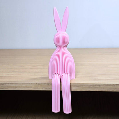 Zittende Paashaas – minimalistische paasdecoratie