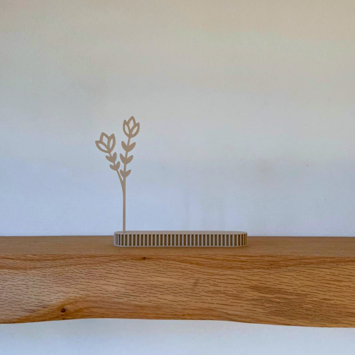 Kaarthouder met bloem – minimalistisch cadeau