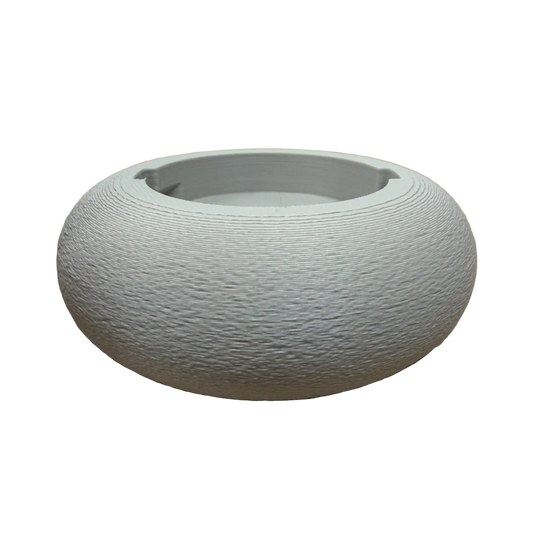 Basis rond voor modulaire kandelaar in licht grijs