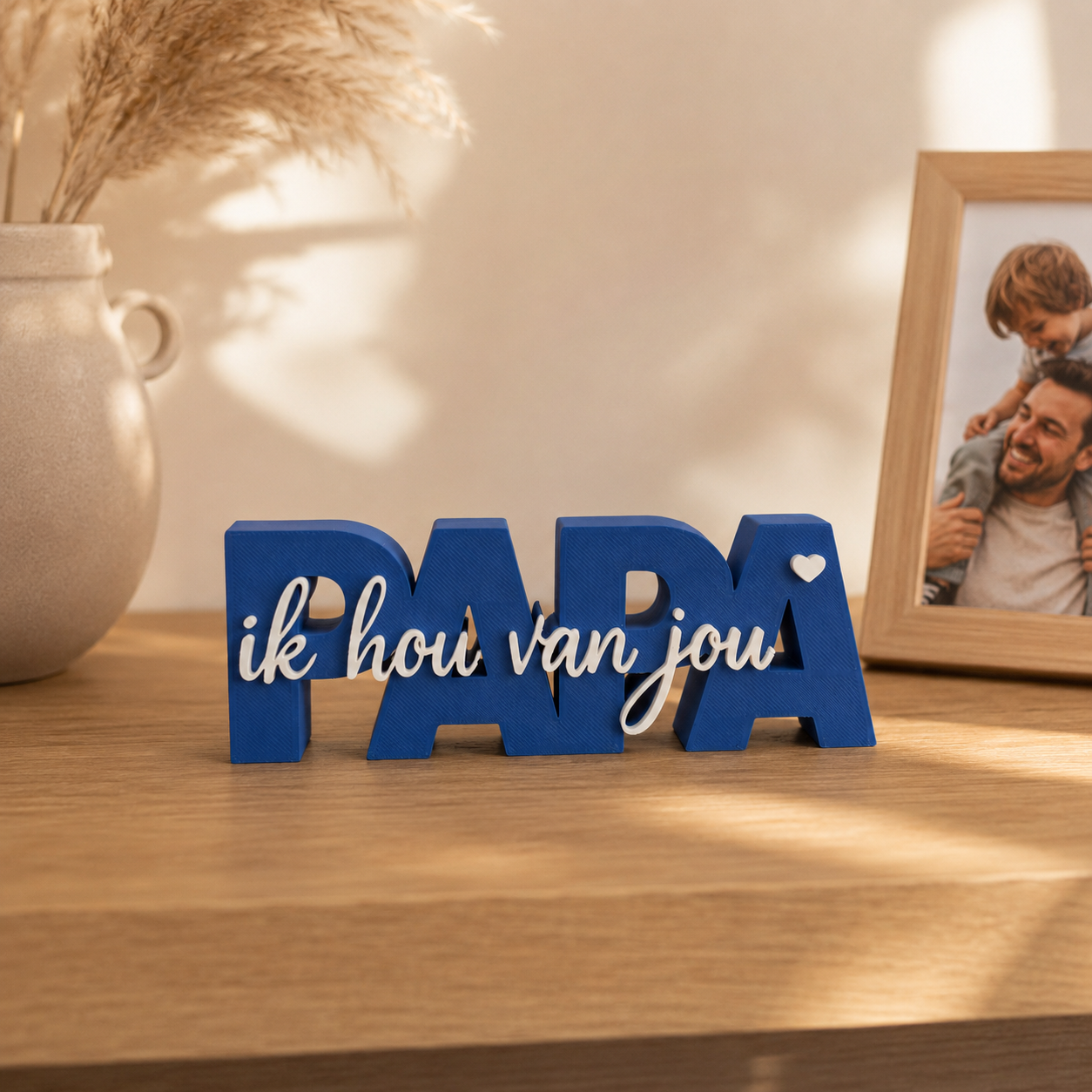 Wordpop "Papa ik hou van jou" – Cadeau voor Vaderdag & Verjaardag
