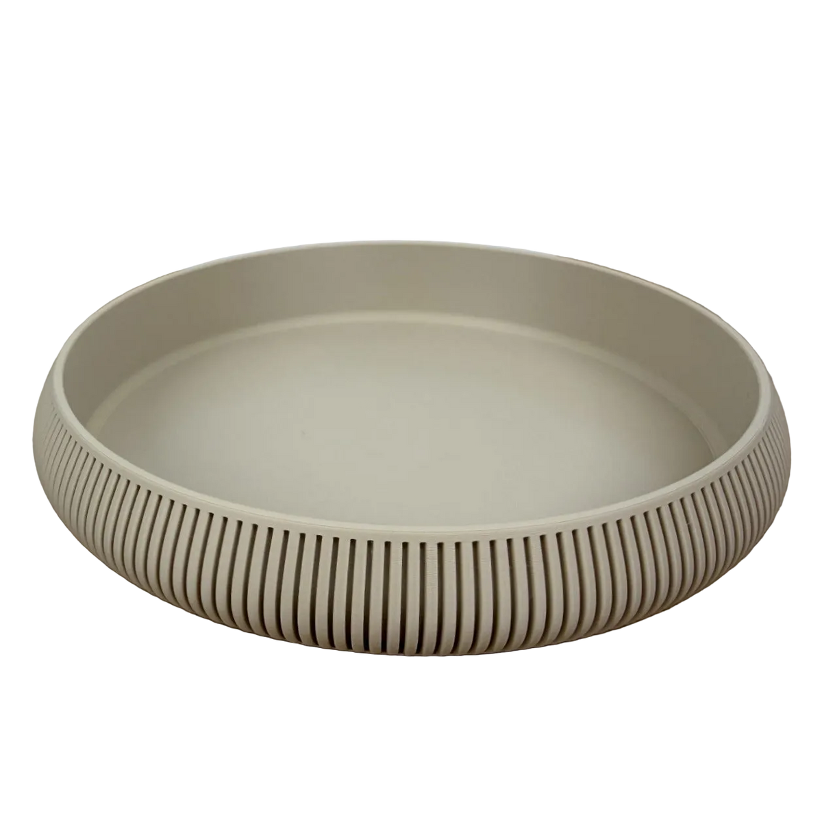 rond ribbel designplateau 20cm op transparante achtergrond