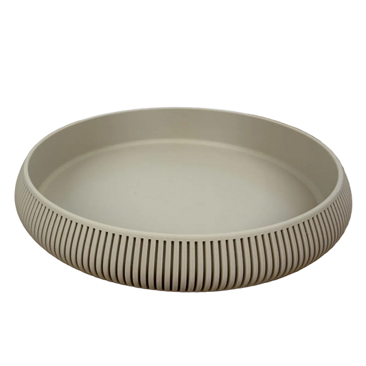 rond ribbel designplateau 20cm op transparante achtergrond