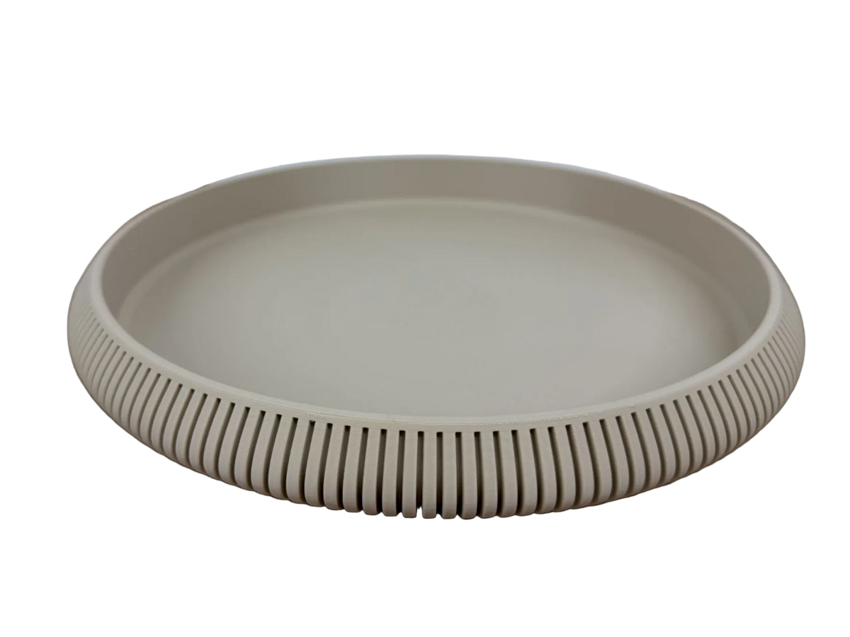 rond ribbel designplateau 30cm op transparante achtergrond