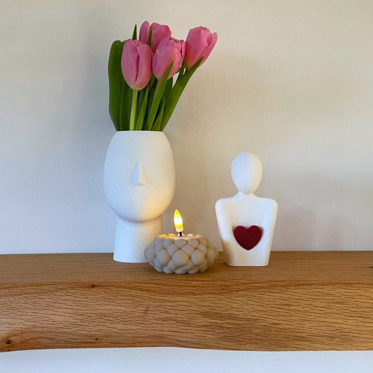 Set – Stijlvolle LED-Waxinelichthouders Fuzzy
